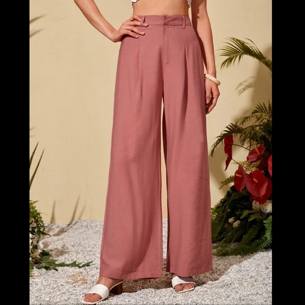 Shein High Waist Wide Leg Trousers